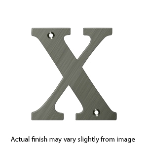 House Letter X - Solid Brass