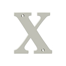 House Letter X - Solid Brass