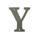 House Letter Y - Solid Brass