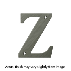 House Letter Z - Solid Brass