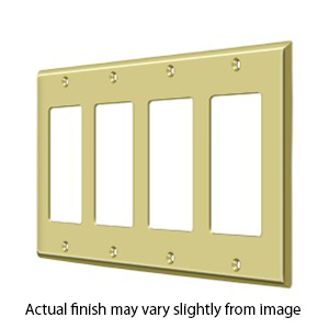 Beveled Edge - Quad Rocker/ GFCI Plate