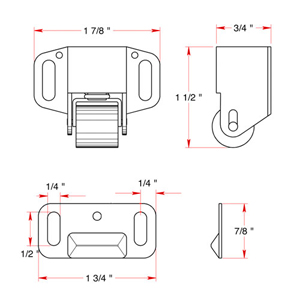 Surface Mounted Roller Catch