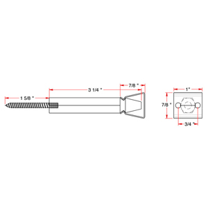 Shutter Door Holder - 3.25"