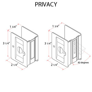 Heavy Duty Pocket Lock - Passage & Privacy