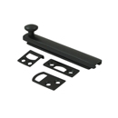 4" Concealed Screw Surface Bolt - Black