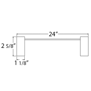 ZA2003/24 - Modern - 24" Towel Bar