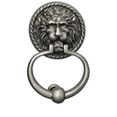 7632-15A - Rope Lion Door Knocker - Antique Pewter