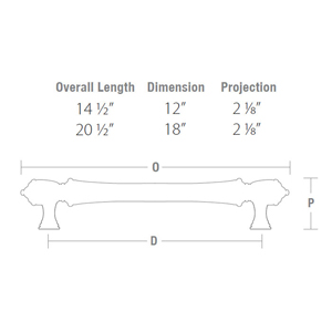 86343 - Traditional Brass - Spindle Appliance Pull