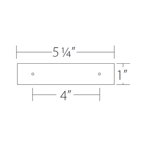 86435 - Art Deco - Backplate for 4" Pulls