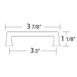 86424 - Art Deco - 3.5" Alexander Pull