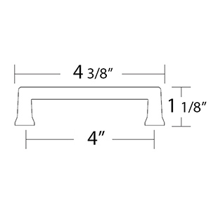 86425 - Art Deco - 4" Alexander Pull