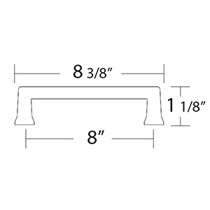 86427 - Art Deco - 8" Alexander Pull