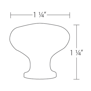 86037 - Arts & Crafts - 1.25" Round Dimpled Knob