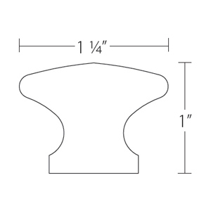 86039 - Arts & Crafts - 1.25" Square Dimpled Knob