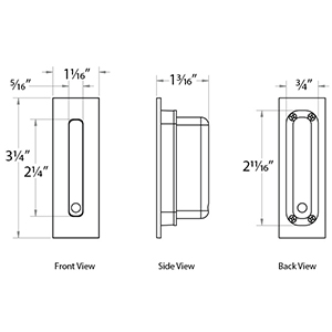 Barn Door Privacy Lock w/ Strike