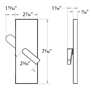 Barn Door Privacy Lock w/ Strike