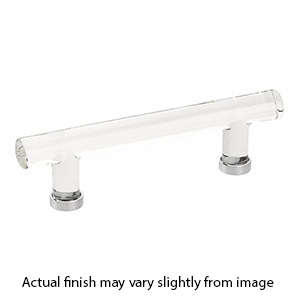 86724 - Glass Crystal - 4"cc Cabinet Bar Pull