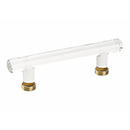 86724 - Glass Crystal - 4"cc Cabinet Bar Pull