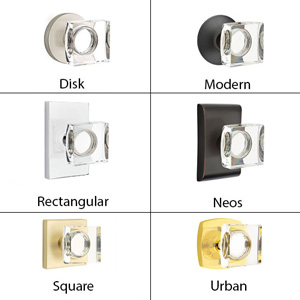 Emtek - Square Crystal Door Knob