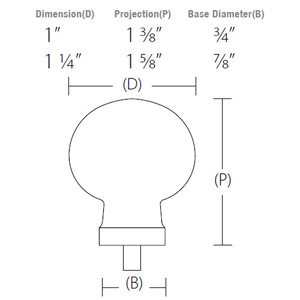 86394 - Bristol Clear Crystal Knob