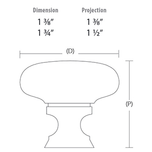 86567 - Providence Crystal Cabinet Knob