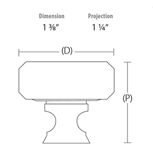 86571 - Lowell Crystal Cabinet Knob