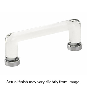 86725 - Glass Crystal - 4"cc Cabinet Pull