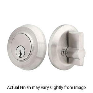 Emtek - S50001 - Round Single Cylinder Deadbolt