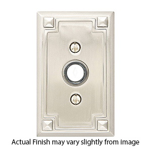 2451 - Doorbell Button with Arts & Crafts Rosette
