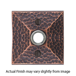 2452 - Doorbell Button with Hammered Rosette