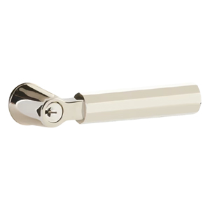 Emtek - Faceted Door Keyed Lever L-Square Lockset