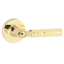 Emtek - Hammered Door Keyed Lever L-Square Lockset
