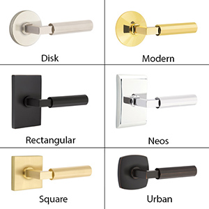 Emtek - Faceted L-Square Door Lever