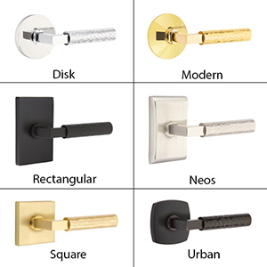 Emtek - Hammered L-Square Door Lever