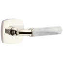 Emtek - White Marble R-Bar Door Lever