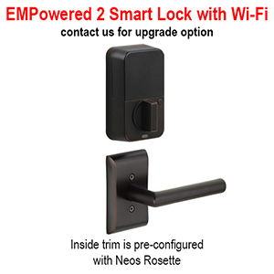 Emtek - Ares Tubular Right-Hand Lever Entrance Set