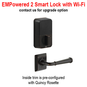 Emtek - Heritage Full Length Tubular Left-Hand Lever Entrance Set
