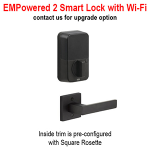 Emtek - Baden Tubular Right-Hand Lever Entrance Set