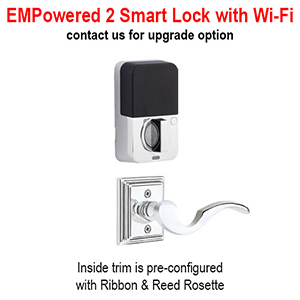 Emtek - Hamden Tubular Right-Hand Lever Entrance Set