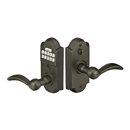Emtek Sandcast Bronze Electronic Keypad Leverset