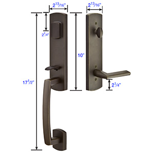 Emtek - Logan Tubular Knob Entrance Set