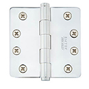 4" x 4" - 1/4" Radius Corner Door Hinges