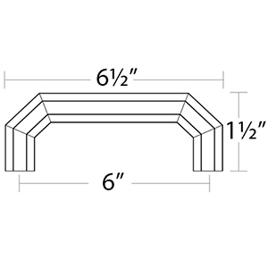 86617 - Hollywood Regency - 6" Riviera Pull