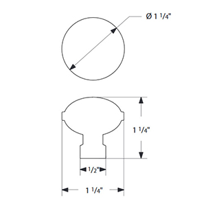 86695 - Industrial Modern - Brandt 1.25" Knob