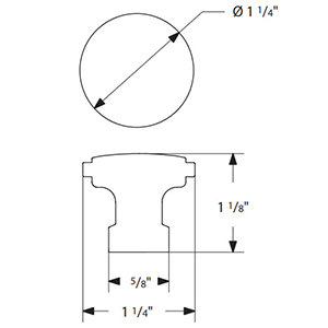 86697 - Industrial Modern - Haydon 1.25" Knob