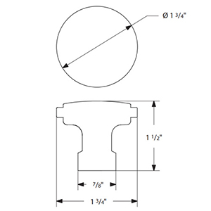 86698 - Industrial Modern - Haydon 1.75" Knob