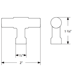 86699 - Industrial Modern - Jasper 2" Knob