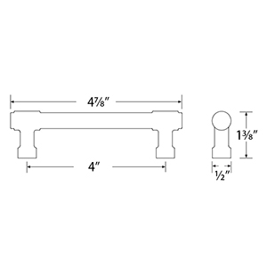 86687 - Industrial Modern - Jasper 4" Pull