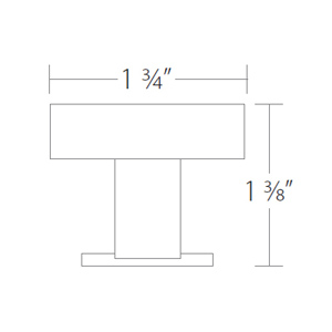 86323 - Mid Century Modern - 1.75" Cadet Knob