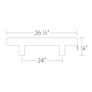 86367 - Contemporary Brass - 24" Bar Pull